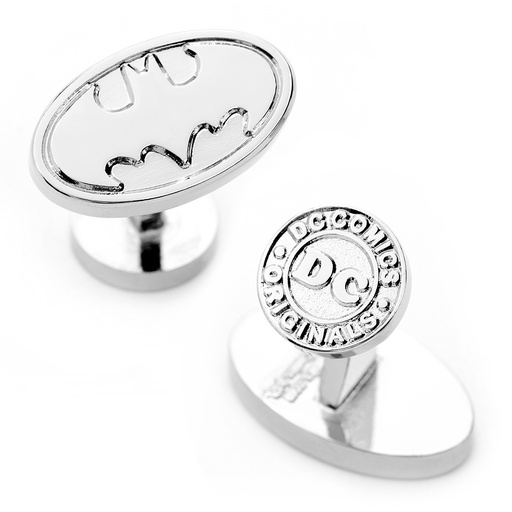 [CU.CUFF.0026889] Silver Batman Logo Cufflinks