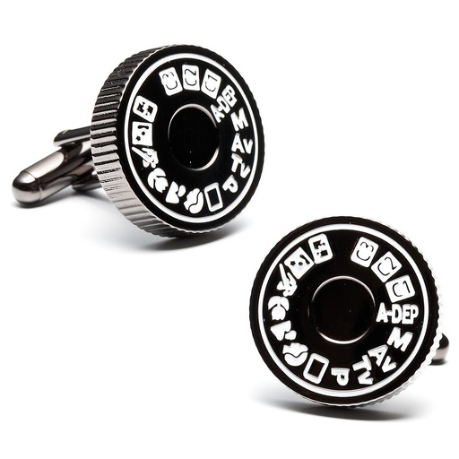 [CU.CUFF.0026929] Camera Mode Dial Cufflinks