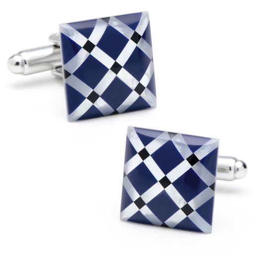 [CU.CUFF.0026961] Mother Of Pearl Diamond Cufflinks