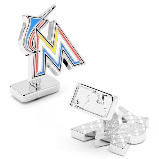 [CU.CUFF.0026995] Palladium Miami Marlins Cufflinks