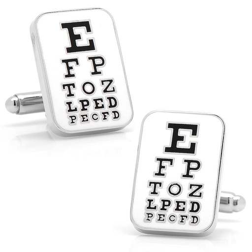 [CU.CUFF.0027008] Eye Chart Cufflinks