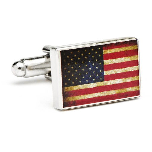 [CU.CUFF.0027009] Vintage Usa Flag Cufflinks