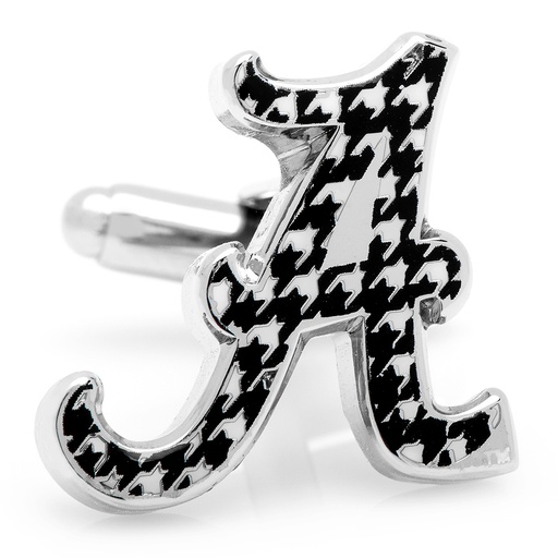 [CU.CUFF.0027053] University Of Alabama Houndstooth Cufflinks
