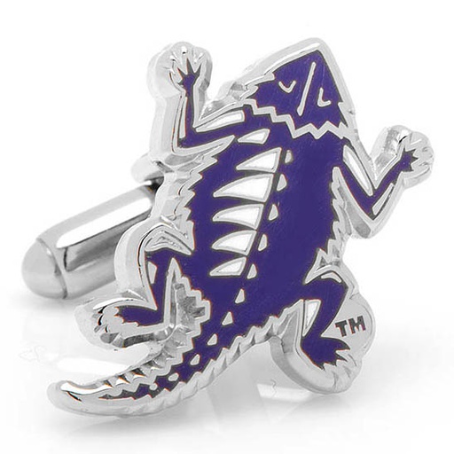 [CU.CUFF.0027055] Vintage Tcu Horned Frog Cufflinks
