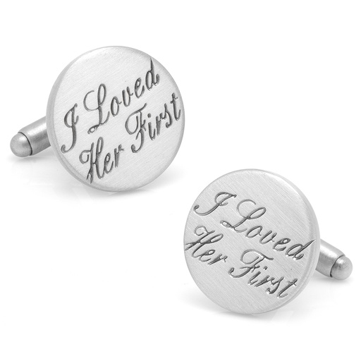 [CU.CUFF.0027088] Wedding Series I Loved Her First Cufflinks