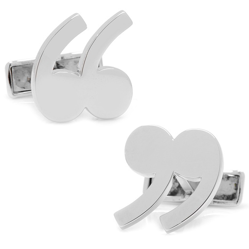 [CU.CUFF.0027307] Sterling Quotation Mark Cufflinks