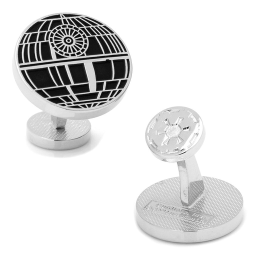 [CU.CUFF.0027421] Recessed Matte Death Star Cufflinks