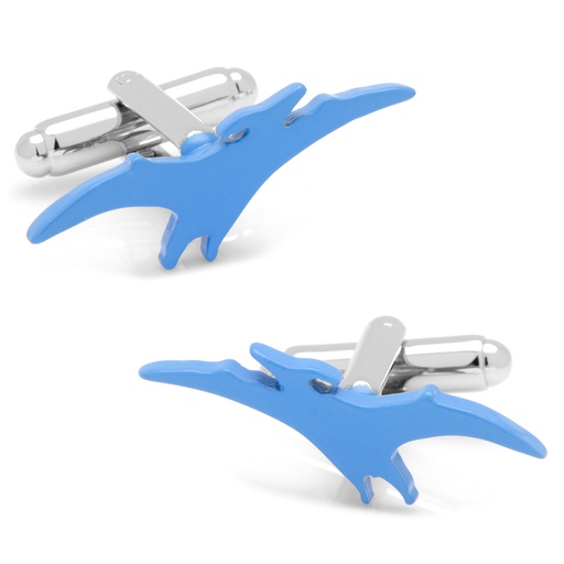[CU.CUFF.0027429] Light Blue Pterodactyls Cufflinks