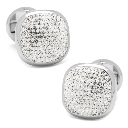 [CU.CUFF.0027504] White Pave Crystal Cufflinks