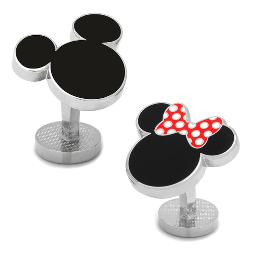 [CU.CUFF.0027564] Mickey & Minnie Mouse Cufflinks