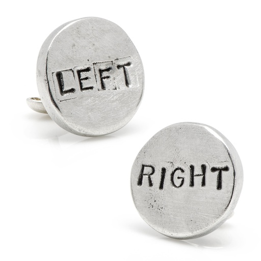 [CU.CUFF.0027646] Pewter Left/Right Cufflinks