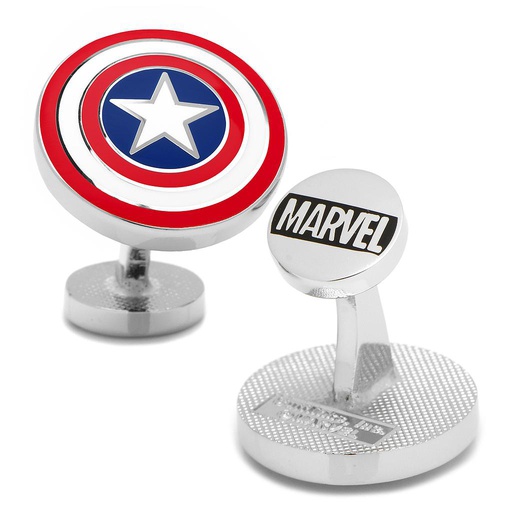 [CU.CUFF.0027704] Captain America Shield Cufflinks