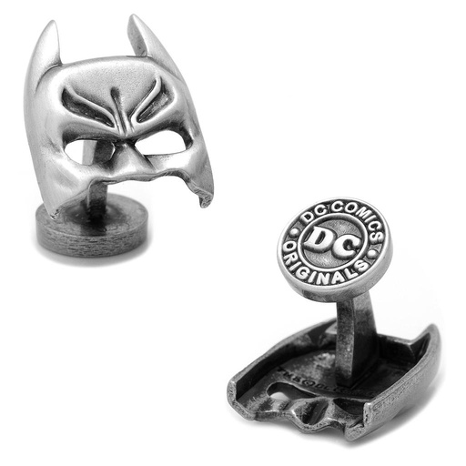 [CU.CUFF.0027769] Silver Batman Mask Cufflinks