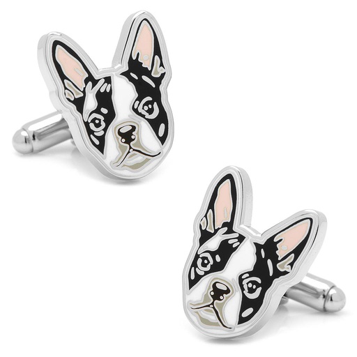 [CU.CUFF.0027779] Boston Terrier Cufflinks