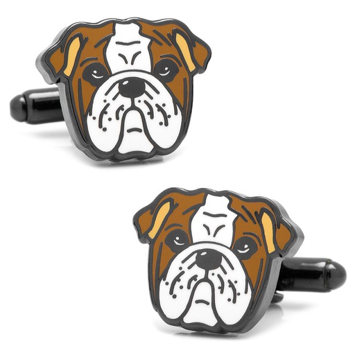 [CU.CUFF.0027780] English Bulldog Cufflinks