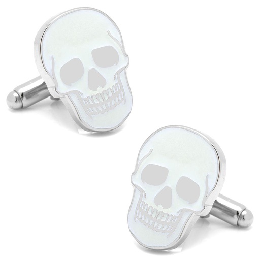 [CU.CUFF.027790] Glow-In-The-Dark Skull Cufflinks