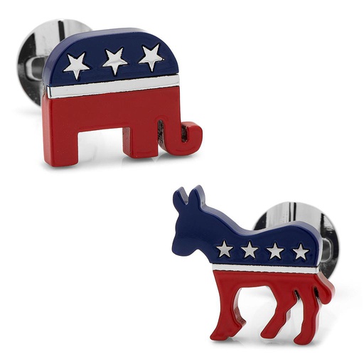 [CU.CUFF.0027873] Stainless Steel Bipartisan Cufflinks
