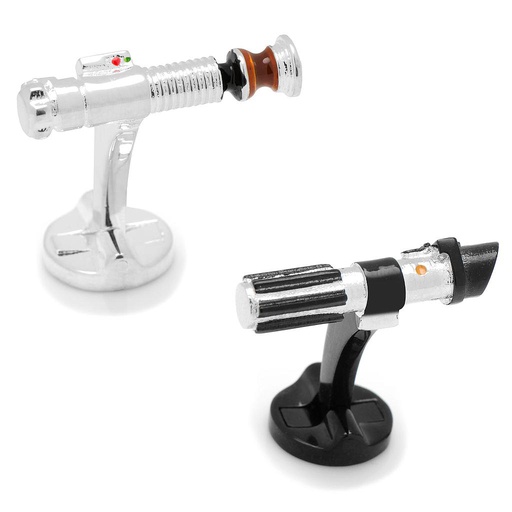 [CU.CUFF.0027879] Luke Skywalker Vs. Darth Vader Lightsaber Battle Cufflinks