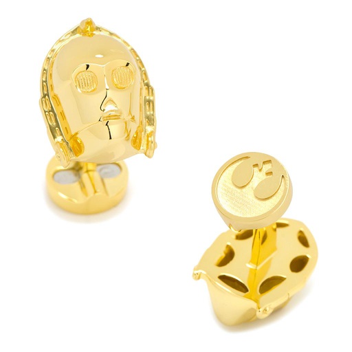 [CU.CUFF.0028130] 3d C3po Cufflinks