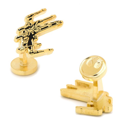 [CU.CUFF.0028134] Gold Plated X-Wing Cufflinks