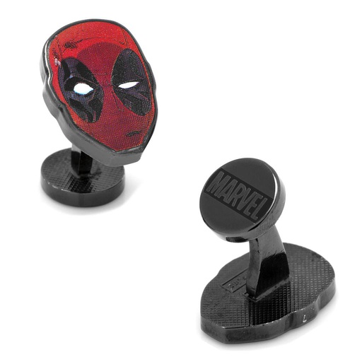 [CU.CUFF.0028175] Deadpool Mask Cufflinks