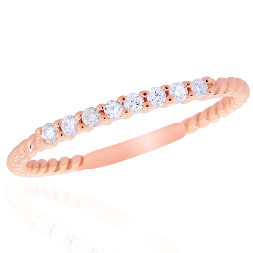 [LA.DIAM.028291] 14k Rose Gold Diamond Ring