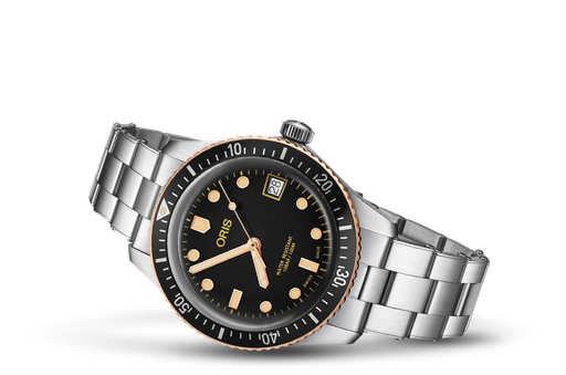 [OR.WATC.0049595] Oris Diver 65 Black Dial Bronze Top Ring 36mm On Bracelet