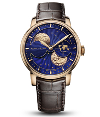 [AR.WATC.0049735] Hm Double Hemisphere Perpetual Moon On Strap