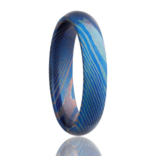[HE.WEDD.0049781] 7mm Moku-Ti Dome Wedding Band