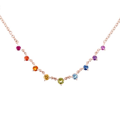 14k Rainbow Mini Starstruck Necklace