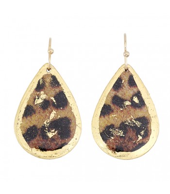 [EV.FASH.0050052] Leopard Small Teardrop Earrings