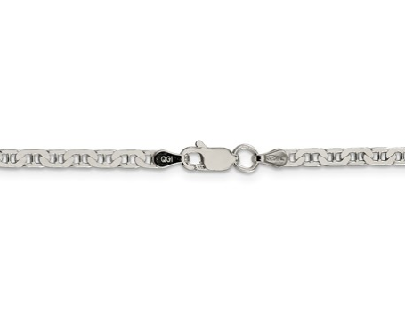 [QU.FASH.0050071] Sterling Silver 3mm Flat Anchor Chain