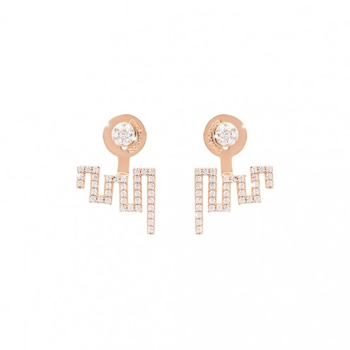 [TE.FASH.0050380] Dubai Earrings With Crystals