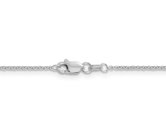 [QU.GOLD.0050447] 14k White Gold 1.2mm Cable Chain