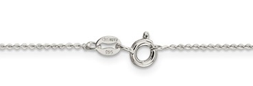 [QU.FASH.0050461] Sterling Silver 1.15mm Flat Cable Chain