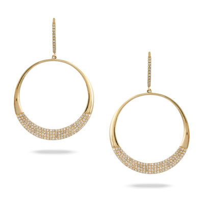 [DO.DIAM.0050803] 14k Yellow Gold Diamond Earring