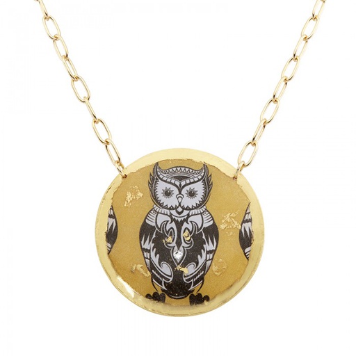 [EV.FASH.0051140] Inuit Owl Necklace