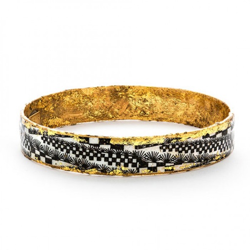 Black Checkers Bangle