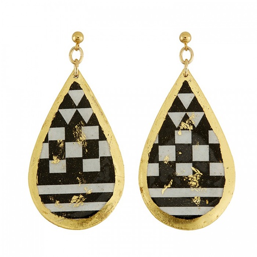 [EV.FASH.0051277] Rex Teardrop Earrings W/ Ball Post