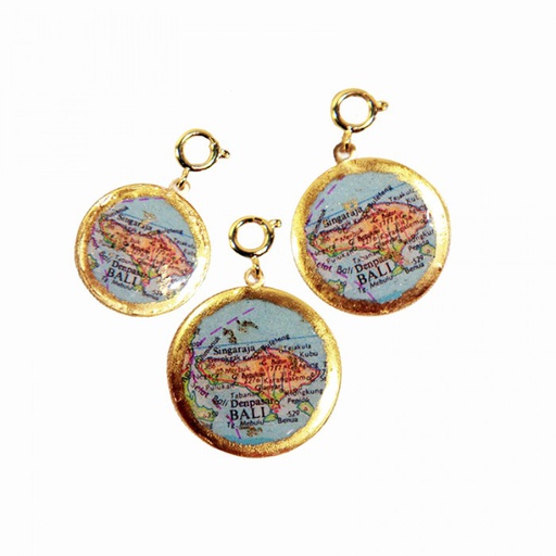 [EV.FASH.0051844] Bali Map Charm