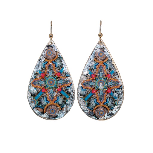 [EV.FASH.0051869] Charlemagne Teardrop Earrings - Silver