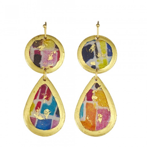 [EV.FASH.0052053] Hip To Be Square Mini Teardrop Earrings