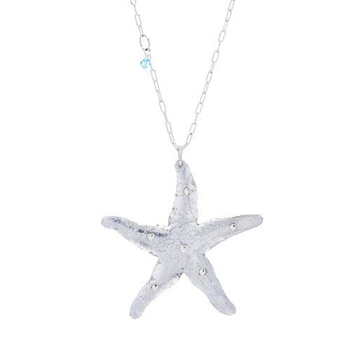 [EV.FASH.0052363] Starfish Necklace - Silver