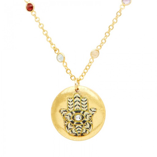 [EV.FASH.0052470] Hamsa Palm Pendant