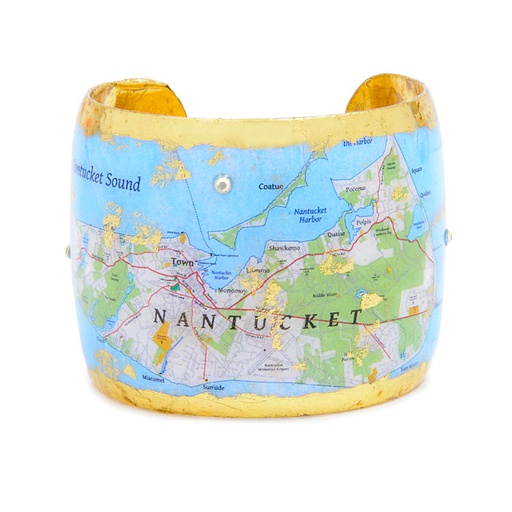 Nantucket Map Cuff