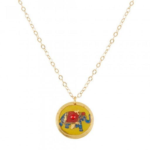 [EV.FASH.0052700] Indian Elephant Mini Pendant