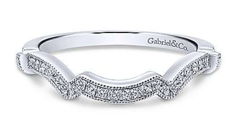 [SV.WEDD.0052776] 14k White Gold Matching Wedding Band