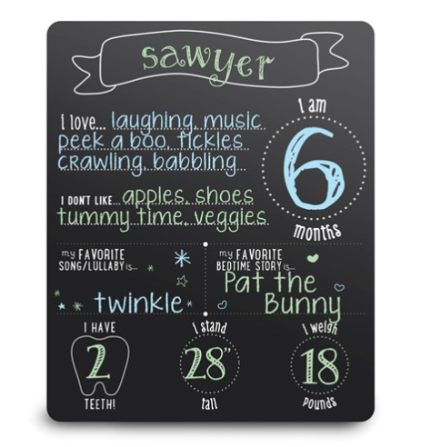 [QU.ACCE.0052793] All About Baby Chalkboard