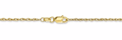 [QU.GOLD.0052844] 10k 1.3mm Heavy-Baby Rope Chain