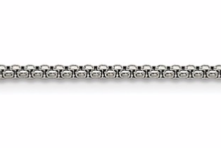 [QU.FASH.0052914] Stainless Steel 2.20mm Round Box Pendant Chain
